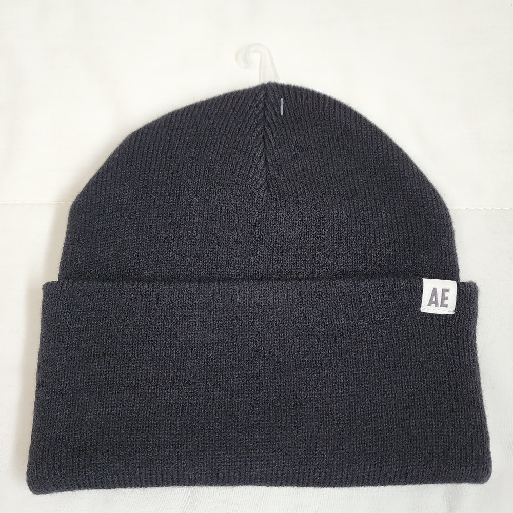 American Eagle Black Toque Beanie Unisex